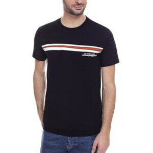 Automobili Lamborghini Black Cotton T-Shirt - Size Large